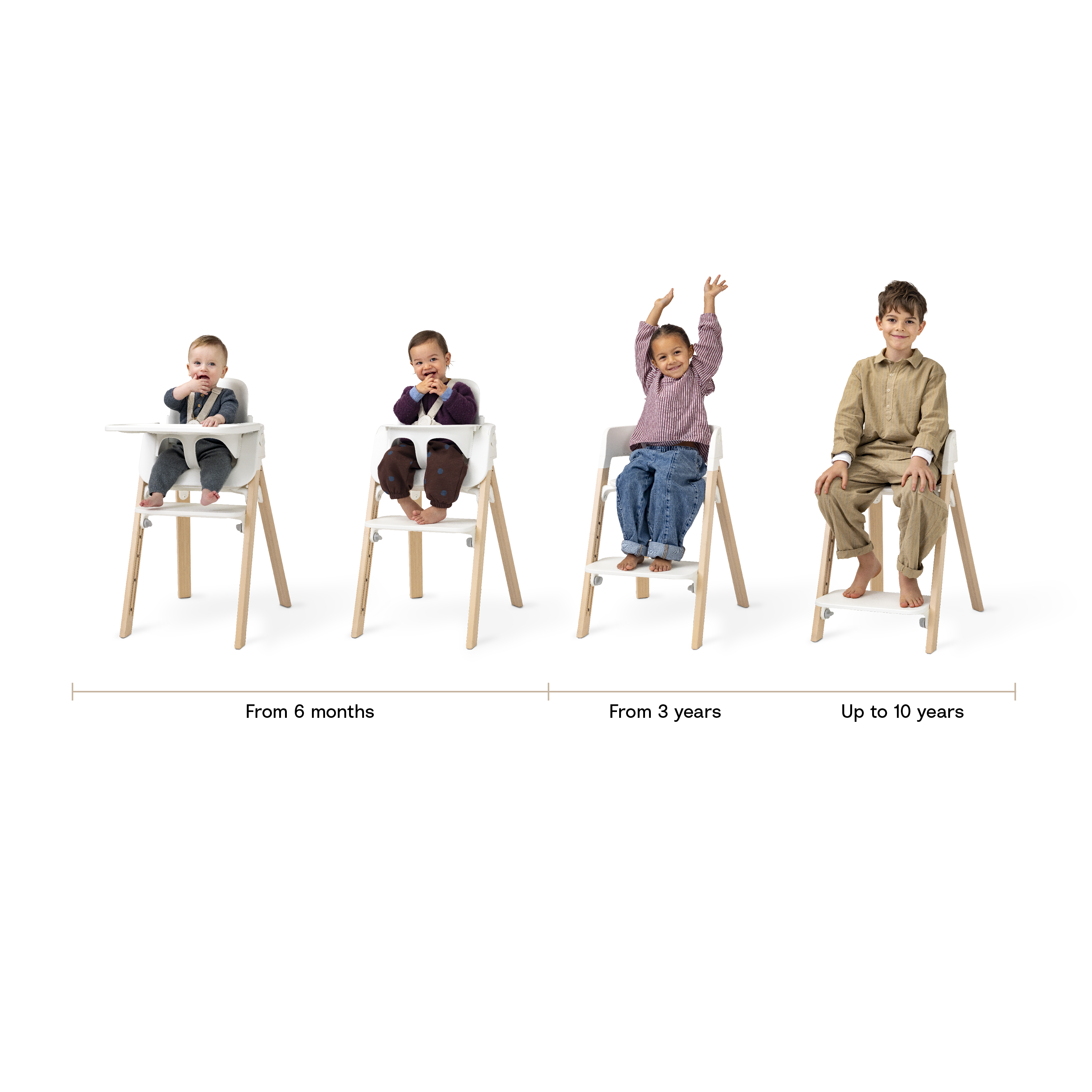 ステップス | お子さまに合わせて調節できるハイチェア | Stokke